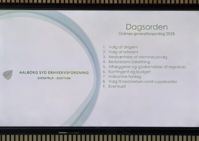 Aalborg Syd Erhvervsforening Generalforsamling 2026